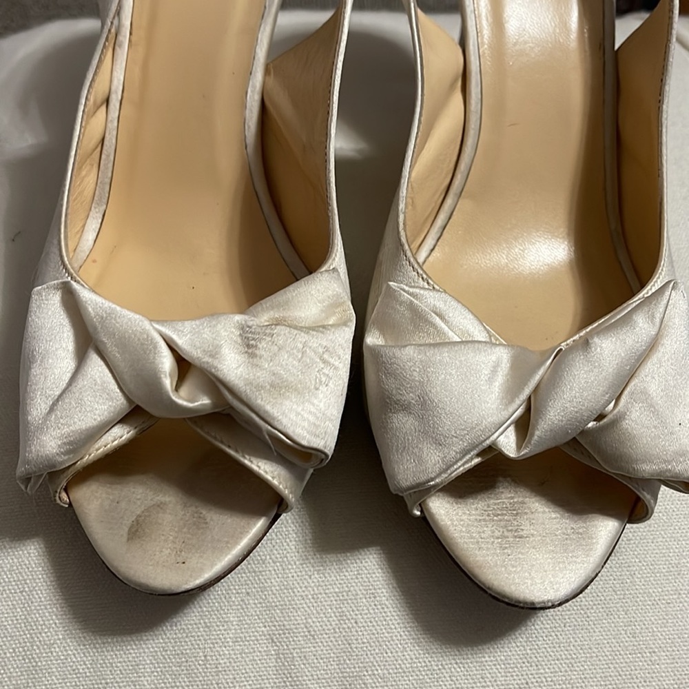 Kate Spade ♠️ Vero Cuoio Creme Heels - Picture 2 of 13